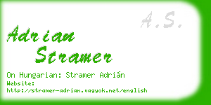 adrian stramer business card