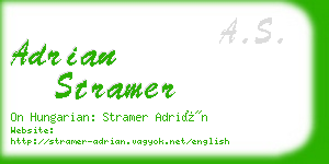 adrian stramer business card